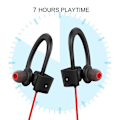 Pikkukuva 2 / 4: Langattomat Bluetooth-kaulapuhelimet, hikoilunkestävät urheilukuulokkeet