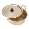 Miniatyrbilde 4 av 5: Koreansk Ramen-gryte God Varmeledningsevne Lett Stabelbar Bærbar Ramen-gryte med Lopp for Hjem Camping Vandring