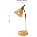 Miniatyrbillede 2 af 5: Børne skrivebordslampe 3 Farvetemperaturer Dæmpbar LED Skrivebordslampe Genopladelig Fleksibel Arm Berøringsfølsom Skrivebordslampe USB Natlampe