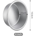 Miniatyrbilde 2 av 5: 4-pakning Runde Kakeformer Non-Stick Dype Runde Kakeformer Bakeutstyr Faste Bunner Kakeform for Bursdag Bryllupskake Baking