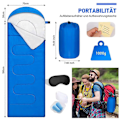 Miniatyrbild 2 av 5: Sovsäck för utomhusbruk Campingsovsäck för varm vattentät lättvikts hållbar