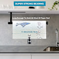 Pikkukuva 5 / 5: Paper Towel -telineet - Kaapin alle Paper Towel -rullapidike Asennus Pysty- tai Vaakasuoraan, Itseliimautuva tai Porattava Matta Musta Liimapaperi Towel -teline