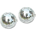 Miniatyrbillede 1 af 5: Julepyntkugler Julepynt - 2 stk - Sølv Julepynt Til Dig Disco Spejlkugler Juletræ Kagepynt Chr