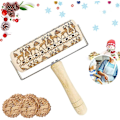 Miniatyrbillede 2 af 5: Juletræ Rullekæde i Træ, Træ Rullekæder Til Bagning af Prægede Cookies, 3D Træ Rullekæde, Præget Rullekæde, Graveret Rullekæde
