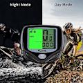Miniatyrbillede 3 af 5: Trådløs cykelcomputer, Lysende cykelcomputer med LCD-display, cykeltilbehør