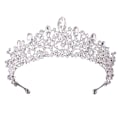 Miniatyrbild 1 av 5: Barock lyx kunglig konstgjord kristallkrona glitter för strass bröllop brud tiara prinsessa huvudbonad bal födelsedagsfest smycken håraccessoarer