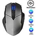 Miniatyrbillede 3 af 5: Inphic Pm6 Bluetooth 2.4g USB trådløs mus computer bærbar lydløs genopladelig hjem gaming ergonomisk støjsvag mus