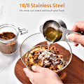 Miniatyrbilde 3 av 5: Målekopper Sett med 7: 18/8 Rustfritt Stål Kjøkkenkopp med Bredt Håndtak for Tørre og Flytende Ingredienser, 30ml, 60ml, 80ml, 120ml, 160ml, 180ml, 240ml