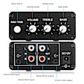 Miniatyrbillede 5 af 5: Mini Audio Attenuator 3,5 mm/RCA Volumenstyring Stereo Forforstærker W/tone Control Fg