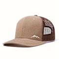 Miniatyrbild 1 av 4: Justerbar Mesh Andningsbar Unisex Snapback Cap, Förböjd Bergstryck Elegant Baseballkeps, Lämplig För Utomhusidrott