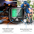 Miniatyrbillede 4 af 5: Trådløs cykelcomputer, Lysende cykelcomputer med LCD-display, cykeltilbehør