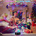 Miniatyrbilde 5 av 5: Diskokule, 48 LED-lys, 7 RGB-farger, diskokule, 360 graders rotasjon, diskolys, musikkstyrt og automatisk modus, scenebelysning, dekorasjon for ho