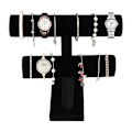 Miniatyrbillede 2 af 5: PIAO Fløjlssmykker Fløjl Armbåndsstativ Smykkeholder Urholder Armbåndskæder Stativ Bangles Display Bar T Bar 2 Ruller