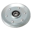 Pikkukuva 1 / 3: V-tyyppinen rauta-akselihihnapyörä Garagen Oven Avaajalle 90x10mm Hopea--