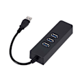 Miniatyrbilde 3 av 5: USB3.0 Gigabit Ethernet-adapter med 3 porter USB til RJ45 LAN nettverkskort for stasjonær PC