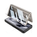 Miniatyrbilde 1 av 2: Beskyttende deksel med skjermbeskytter for Samsung Galaxy Z Fold 6, ultra-tynt og slankt PC-deksel med støtsikker beskyttelse og usynlig Temperament Silver