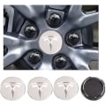 Miniatyrbilde 2 av 5: Tesla Model 3/x/s/y Navdeksel Skruedeksel Navdekorasjonsdeksel Modifikasjonstilbehør Sølv