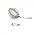 Miniatyrbillede 3 af 5: Rustfrit Stål Te Bold Mesh Te Infuser Med Forlænget Kæde Hængsel Til Brygning Løse Blade Te Og Krydderier & Krydderier 2 Stk