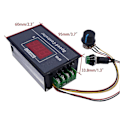 Miniatyrbild 3 av 5: PWM-hastighetsregulator för likströmsmotor med digital display 30A PWM justerbar hastighet steglös regulator
