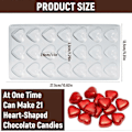 Miniatyrbillede 3 af 5: Transparent chokoladeform, 2-delt 3D chokoladeforme til kreative bagedesigns