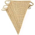 Pikkukuva 2 / 5: Living Value 3 kpl. Wimppeli ketju Wimppeli Garland Vintage Jute Bunting Banner 8,4M Imitoi pellavaa Hessian Garland Rustic Decoration Syntymäpäiville