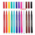 Pikkukuva 2 / 4: 12 kpl / 6 kpl matta sateenkaarenvärinen nestemäinen eyeliner-setti 12/6 väriä pehmeä ja terävä kärki siveltimen eyeliner