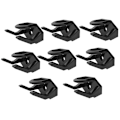 Miniatyrbilde 1 av 5: 8 stk. Hattkroker for vegg, Hattstativ for Baseballcaps, Hattdisplay, Hattkroker for vegg, Svart