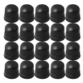 Pikkukuva 1 / 3: 20 kpl 11x11mm Musta Trombonin Liukukumin Päätysuoja