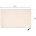 Miniatyrbillede 2 af 5: PIAO 10 Pak Blanke DIY Håndværkstaske Lærred Pen Etui Blanke Makeuptasker - Lærred Blyanttaske Bomuldslærred Kosmetikpose Multifunktionel Rejse Kosmetikpose 8.