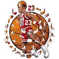 Miniatyrbild 3 av 3: 120 delar Michael Jeffrey Jordan barns träpussel A5