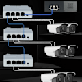 Miniatyrbild 4 av 5: 4-portars Gigabit POE-förlängare Nätverksswitch Repeater IEEE802.3af/at PoE-switch js
