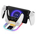 Miniatyrbilde 3 av 5: Ps Portal ladestasjon med LED-indikator, bærbar ladestasjon for Playstation Portal Remote Player, Ps Portal tilbehør
