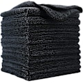 Pikkukuva 1 / 4: Premium Mikrokuitu Puhdistusliina, 30 X 30 Cm (12 Pakkausta) (musta)