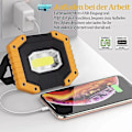 Miniatyrbillede 5 af 5: 2-Stk Multifunktionel LED COB Lommelygte Arbejdslampe til Udendørs Camping Vandreture