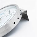 Miniatyrbillede 5 af 5: Rustfrit stål rumtermometer og hygrometer analog - Præcis måling - Ø 13cm