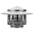 Miniatyrbilde 1 av 3: Pipehette i rustfritt stål, takpipehette, pipehette, regnhette, ovnseksospipe, regnhette