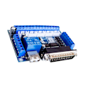 Miniatyrbild 1 av 5: Mach3 Gränssnittskort Cnc 5-axlig med Optokopplare Adapterdrivrutin + USB-kabel