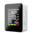 Miniatyrbild 1 av 5: 5-i-1 CO2-mätare Digital Temperatur Fuktighet Testare Koldioxiddetektor Luftkvalitetsmonitor Tvo