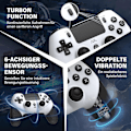 Miniatyrbillede 2 af 5: Trådløs controller til PS4 med 2 programmerbare knapper og forbedrede spilfunktioner