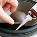 Miniatyrbillede 2 af 5: 100 ml sort gul højttaler surround lim reparation lim klæbemiddel elektronisk tætning