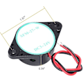 Miniatyrbillede 3 af 4: 2 stk. Summeralarm Elektronisk Bip Summer DC 3v 12v 24v Aktiv Piezo Summer 100db Tone Alarm Ringer Kontinuerlig Lyd