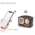 Pikkukuva 3 / 4: Kannettava Bluetooth-retrokaiutin, langaton mini-vintage-kaiutin rikkaalla bassoilla, stereolla, sisäänrakennetulla mikrofonilla matkustamiseen, kotiin, ulkoiluun
