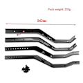 Pikkukuva 3 / 5: Metallikori Chassis Runko Palkki 1/10 RC Crawler Autolle AXIAL SCX10 III AX103007 Punainen