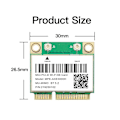 Miniatyrbillede 2 af 5: -axe3000h Wifi Kort Adapter + Antenne Wifi 6e 2400mbps Mini Pci-e Til Bt 5.2 802.11ax 2.4g/5g/6ghz Wl