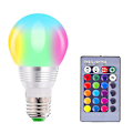Miniatyrbilde 1 av 5: Led Rgb Lampe Spotlight Pære Bombillas Led 3w Rgb  IR Fjernkontroll Led Pære Smart Led Rgbw Lampe Hjemmedekor