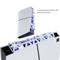 Pikkukuva 2 / 5: Ps5 Slim -jäähdytystuuletin LED-valolla ja USB 3.0 -portilla, tehokas jäähdytysjärjestelmä, yhteensopiva Ps5 Slim Digital/Disc Edition -konsolin kanssa