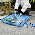 Miniatyrbillede 5 af 5: 2 stk. foldbar havemåtte, plante omplantningsmåtte, vandtæt tyk PE-måtte, anti-snavs presenning blå BLÅ 100 cm