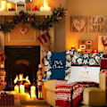 Miniatyrbilde 4 av 5: SZTXJ 4 stk Juletema Putetrekk, Snøfnugg Putetrekk, Juleputetrekk, Juleputetrekk, Juleputetrekk for Sofa (C)