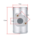 Miniatyrbilde 4 av 5: Maf Performance Luftstrømsmåler 76mm Luftstrømsensor Adapter Passer Til Til Til Til
