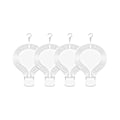 Miniatyrbillede 1 af 5: 4 stk. 8 tommer Sublimeringsvindmølle Blanke Sublimeringsblanker Varmtluftballon Form Ornament Til Ya